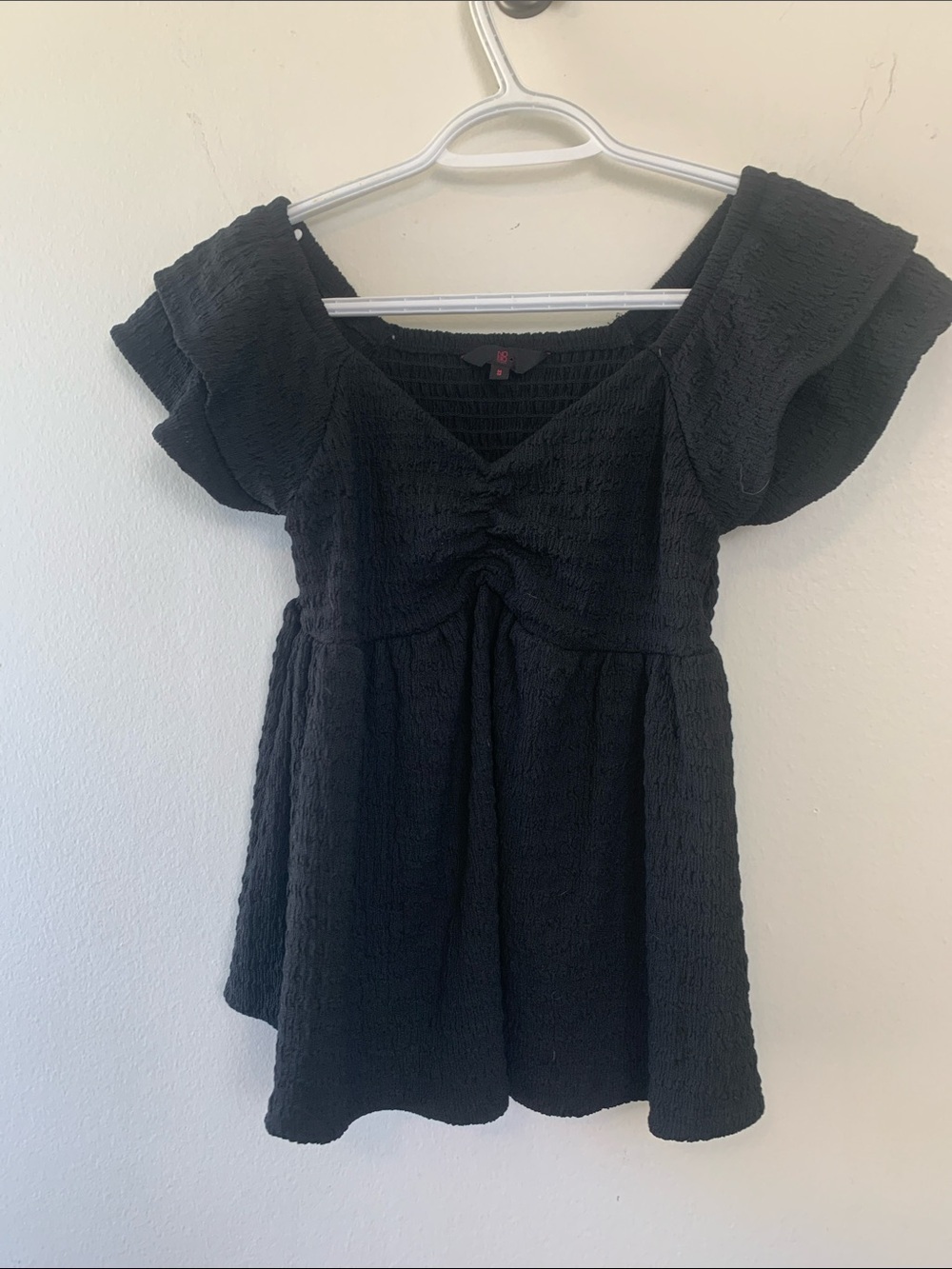 NOBO Black Top with Pink Logo Tag